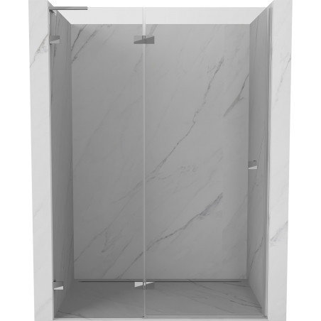 Mexen Lunar L porte de douche battante gauche 140 cm, transparent, chrome - 834L-140-000-01-00-L