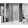 Mexen Lunar L porte de douche battante gauche 140 cm, transparent, chrome - 834L-140-000-01-00-L