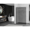 Mexen Kioto Paroi de douche Walk-in 70 x 200 cm, graphite 8 mm, blanc - 800-070-101-20-40