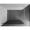Mexen Kioto Paroi de douche Walk-in 70 x 200 cm, graphite 8 mm, blanc - 800-070-101-20-40