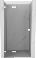 Mexen Lunar L porte de douche battante gauche 110 cm, transparent, blanc - 834L-110-000-20-00-L