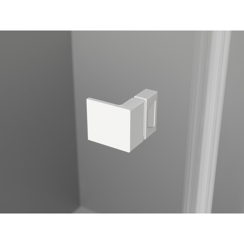 Mexen Lunar L porte de douche pivotante gauche 125 cm, transparent, blanc - 834L-125-000-20-00-L