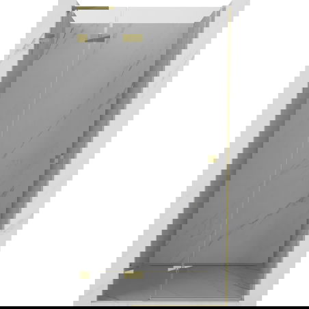 Mexen Lunar L porte de douche pivotante à gauche 90 cm, transparent, doré - 834L-090-000-50-00-L