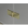 Mexen Lunar L porte de douche battantes gauche 100 cm, transparent, dorées - 834L-100-000-50-00-L