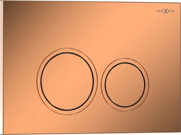 Mexen Tex 01 bouton de chasse d'eau, or rose brillant - 6101-09
