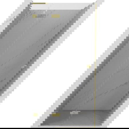 Mexen Lunar L porte de douche pivotante gauche 115 cm, transparent, or brossé - 834L-115-000-55-00-L