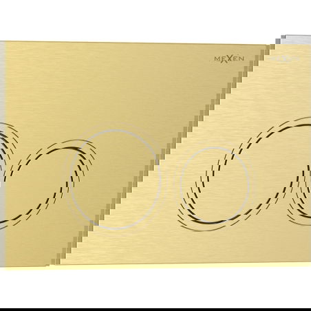 Mexen Tex 01 bouton de chasse d'eau, or brossé - 6101-11