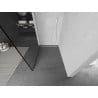Mexen Kioto paroi de douche Walk-in 90 x 200 cm, cadre noir 8 mm, blanc - 800-090-101-20-70