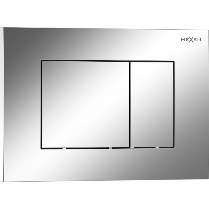 Mexen Tex 02 bouton de chasse d'eau, chrome brillant - 6102-03