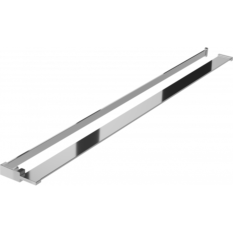 Étagère Mexen pour paroi de douche avec tringle pour serviettes, chrome - 800-02-01