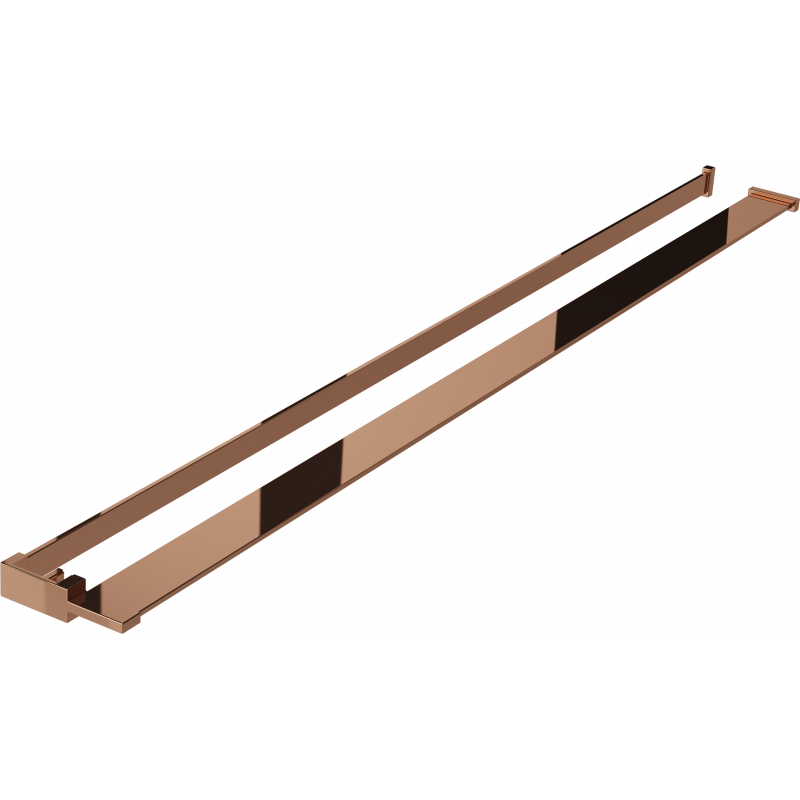 Étagère Mexen pour paroi de douche avec porte-serviettes, or rose - 800-02-60