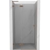 Mexen Lunar L porte de douche battante gauche 90 cm, transparent, cuivre brossé - 834L-090-000-65-00-L