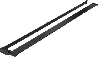 Mexen étagère pour paroi de douche avec barre pour serviettes, noir - 800-02-70