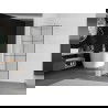 Mexen Kioto paroi de douche 70 x 200 cm, transparent/Design noir 8 mm, Blanc - 800-070-101-20-77