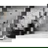 Mexen Lunar L porte de douche pivotante gauche 140 cm, transparent, gris pistolet brossé - 834L-140-000-66-00-L
