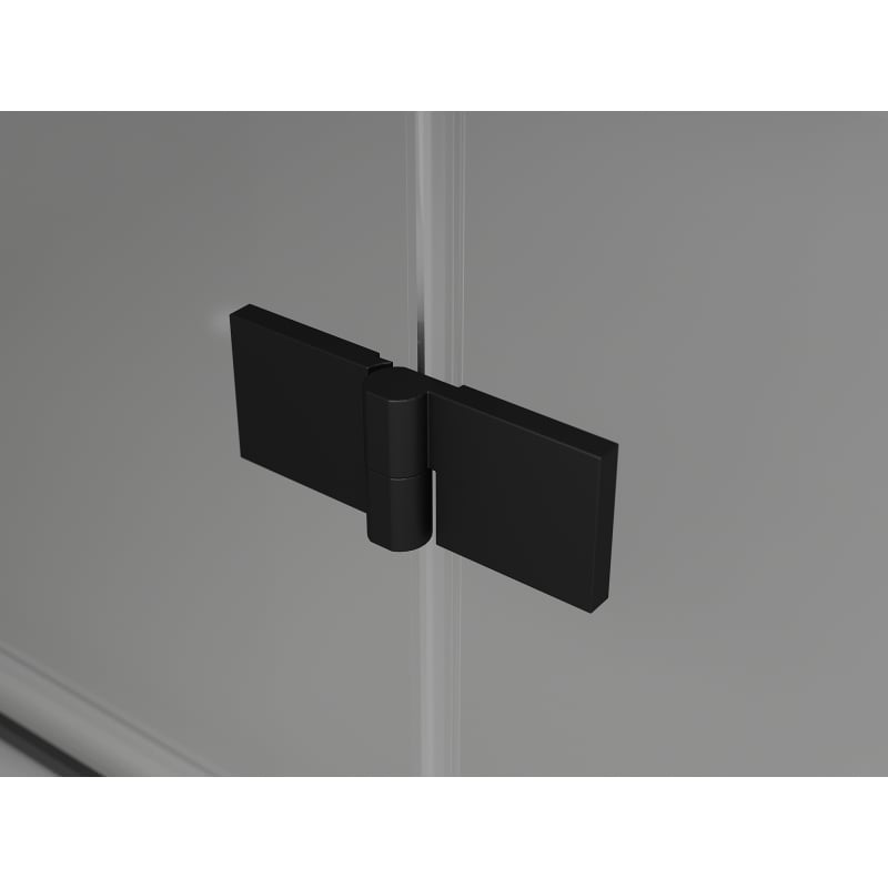 Mexen Lunar L porte de douche pivotante gauche 105 cm, transparent, noir - 834L-105-000-70-00-L