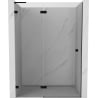 Mexen Lunar L porte de douche pivotante gauche 130 cm, transparent, noir - 834L-130-000-70-00-L