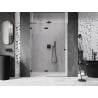 Mexen Lunar L porte de douche pivotante gauche 130 cm, transparent, noir - 834L-130-000-70-00-L
