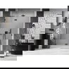 Mexen Lunar L porte de douche pivotante gauche 140 cm, transparent, noir - 834L-140-000-70-00-L