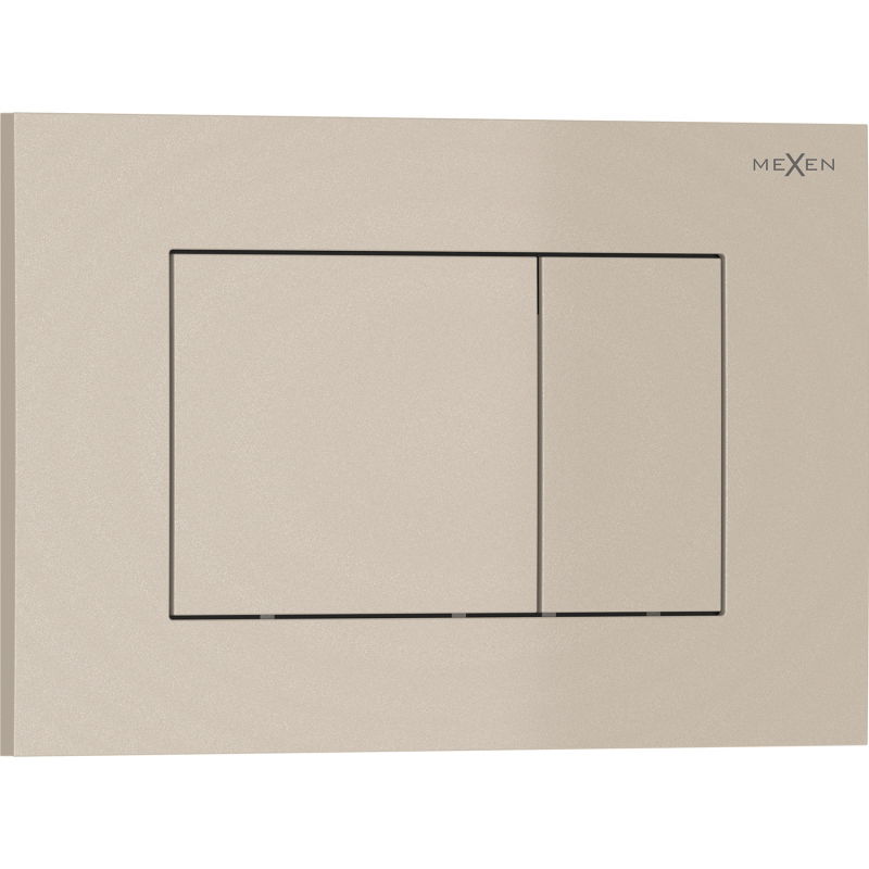 Mexen Tex 02 bouton de chasse d'eau, beige - 6102-07