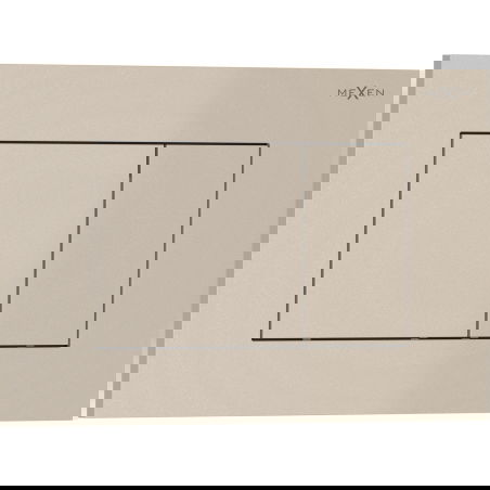 Mexen Tex 02 bouton de chasse d'eau, beige - 6102-07