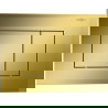 Bouton de chasse d'eau Mexen Tex 02, or champagne brillant - 6102-08