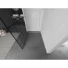 Kioto paroi de douche Walk-in 110 x 200 cm, motif noir 8 mm, blanc - 800-110-101-20-78