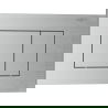 Bouton de chasse d'eau Mexen Tex 02, nickel brossé - 6102-10