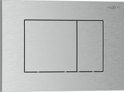 Bouton de chasse d'eau Mexen Tex 02, nickel brossé - 6102-10
