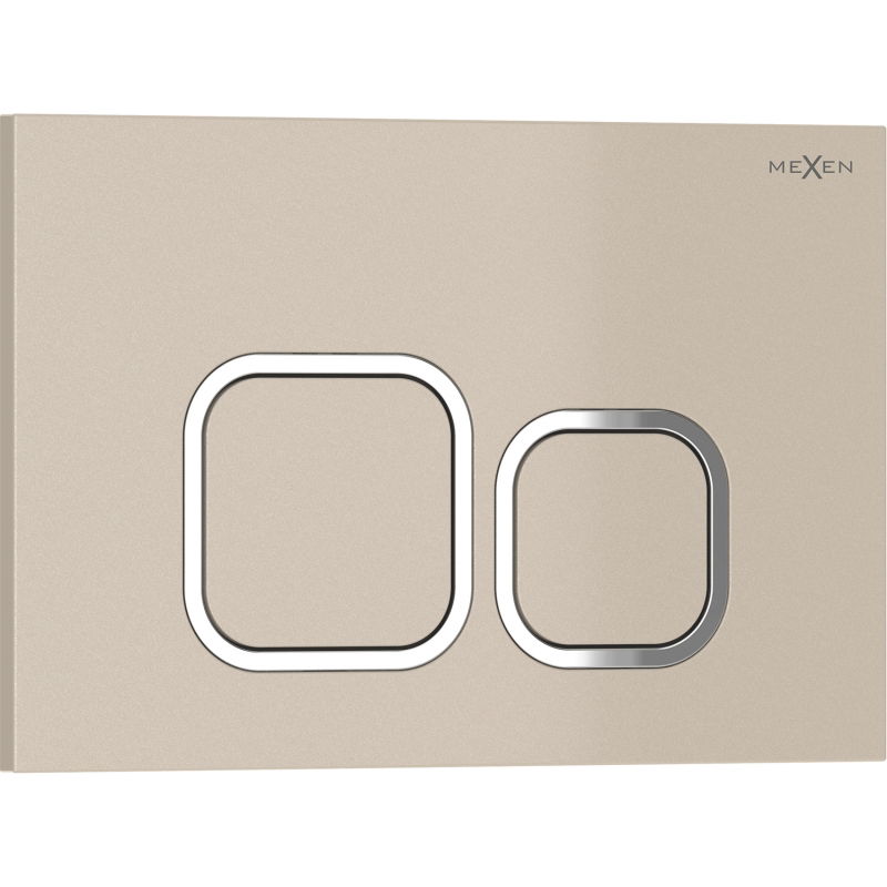 Mexen Tex 03 bouton de chasse d'eau, beige - 6103-07