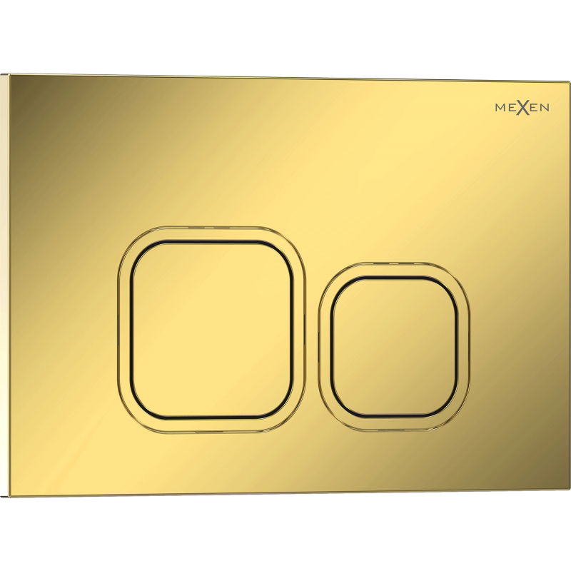 Mexen Tex 03 bouton de chasse d'eau, doré champagne brillant - 6103-08