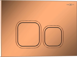 Mexen Tex 03 bouton de chasse d'eau, or rose brillant - 6103-09