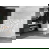 Mexen Kioto paroi de douche 80 x 200 cm, transparent/Design blanc 8 mm, Blanc - 800-080-101-20-85