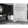Mexen Kioto paroi de douche Walk-in 80 x 200 cm, motif blanc 8 mm, blanc - 800-080-101-20-85