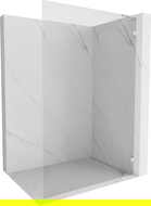 Mexen Lunar L paroi de douche Walk-in droite 70 x 200 cm, transparent 8 mm, nickel brossé - 830L-070-000-97-00-P