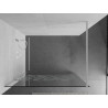 Mexen Kioto paroi de douche Walk-in 110 x 200 cm, motif blanc 8 mm, blanc - 800-110-101-20-85