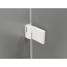 Mexen Lunar-B porte de douche pivotante gauche 60 cm, transparente, blanche - 832-060-000-20-00-L