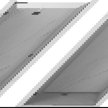 Mexen Lunar L porte de douche pivotante gauche 140 cm, transparent, métal gun - 834L-140-000-95-00-L