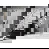 Mexen Lunar L porte de douche pivotante gauche 140 cm, transparent, gun metal - 834L-140-000-95-00-L