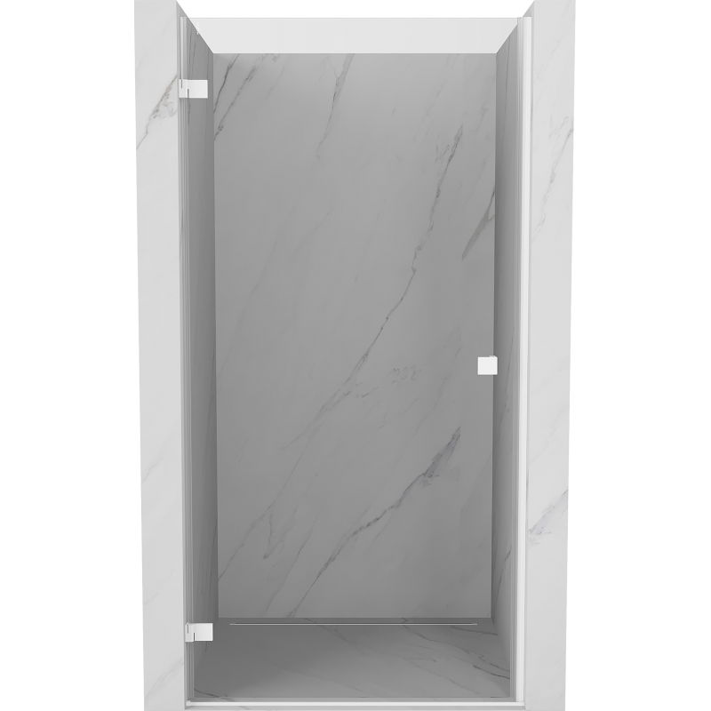 Mexen Lunar-B porte de douche pivotante gauche 80 cm, transparent, blanc - 832-080-000-20-00-L
