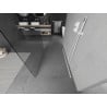 Mexen Kioto paroi de douche autoportante 100 x 200 cm, transparent 8 mm, Blanc - 800-100-002-20-00