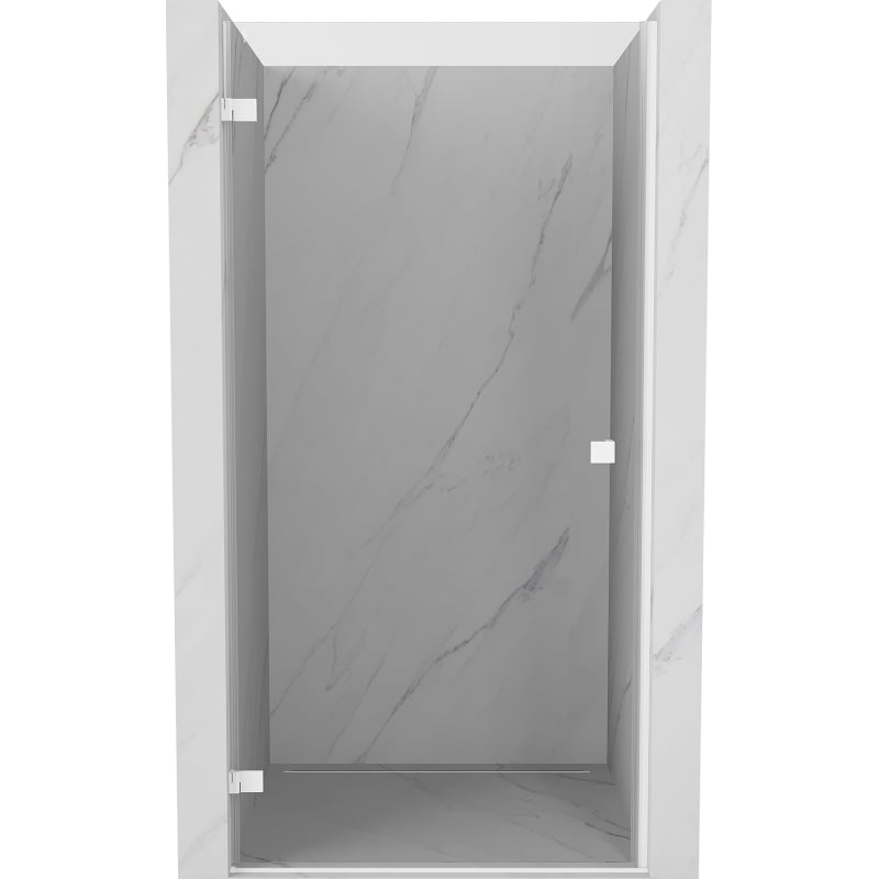 Mexen Lunar-B porte de douche battante gauche 90 cm, transparent, blanc - 832-090-000-20-00-L