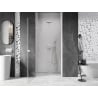 Mexen Lunar-B porte de douche battante gauche 90 cm, transparent, blanc - 832-090-000-20-00-L