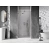 Mexen Lunar L porte de douche pivotante gauche 80 cm, transparent, nickel brossé - 834L-080-000-97-00-L