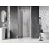 Mexen Lunar L porte de douche pivotante gauche 80 cm, transparent, nickel brossé - 834L-080-000-97-00-L