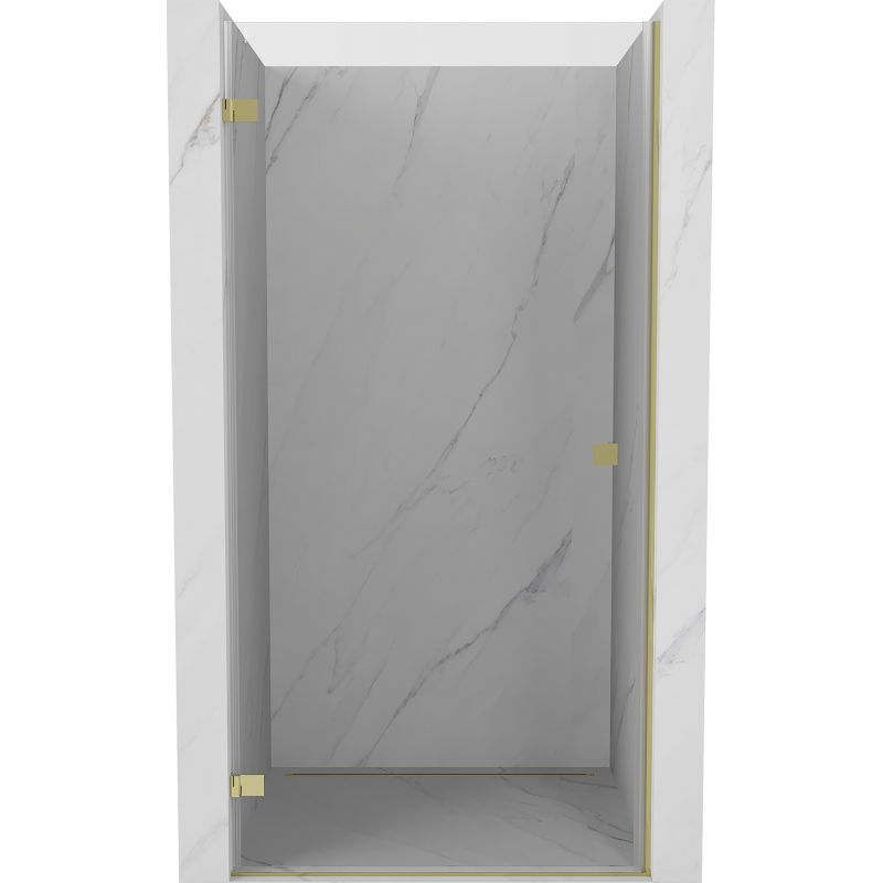Mexen Lunar-B porte de douche pivotantes à gauche 70 cm, transparentes, dorées - 832-070-000-50-00-L