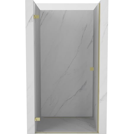 Mexen Lunar-B porte de douche pivotante gauche 90 cm, transparent, doré - 832-090-000-50-00-L