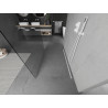 Mexen Kioto paroi de douche autoportante 160 x 200 cm, transparente 8 mm, blanche - 800-160-002-20-00
