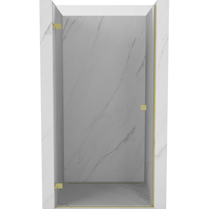 Mexen Lunar-B porte de douche pivotante gauche 85 cm, transparent, doré brossé - 832-085-000-55-00-L