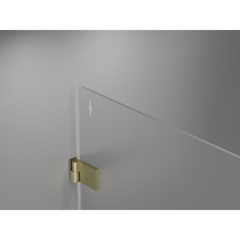 Mexen Lunar-B porte de douche pivotante gauche 85 cm, transparent, doré brossé - 832-085-000-55-00-L